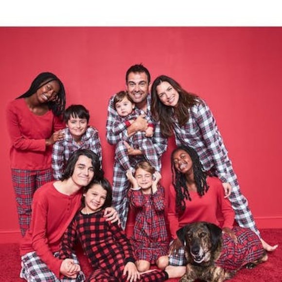 FAMILY Pajamas Matching Pajama Brinkley Red Plaid Pet, Large - Picture 2 of 2